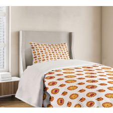 Funky Forms Tiger Lion Face Bedspread Set