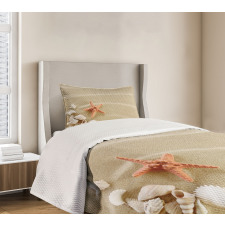 Exotic Seashells with Sand Bedspread Set