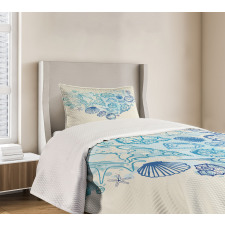 Coastal Design Grunge Heart Bedspread Set