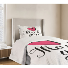 Heart in Bold Love Doodle Bedspread Set