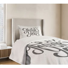 Spots Funky Dramatic Font Bedspread Set