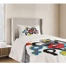 Girl Power with a Crown Bedspread Set