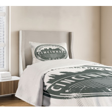 Aged America Emblem Ohio Bedspread Set