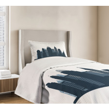 Silhouette of Structures Bedspread Set