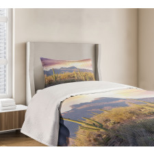 Saguaro Cactus and Mountain Bedspread Set