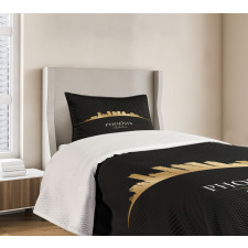 Skyscrapers and Buildings Bedspread Set