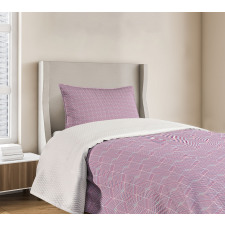 Repeating Diagonal Lines Bedspread Set