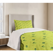 Silhouette of Citrus Fruit Bedspread Set