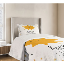 Nursery Typography Bedspread Set