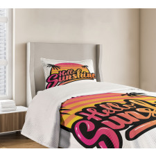 Sixties Style Colors Bedspread Set