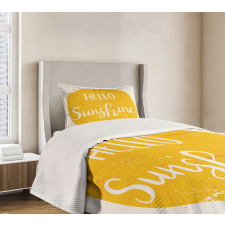 Words Summer Season Bedspread Set