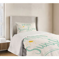 Calligraphic Summer Bedspread Set