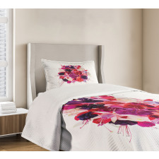 Bouquet of Exotic Flowers Bedspread Set