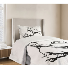 Cowboy Riding a Wild Bull Bedspread Set