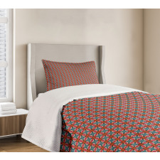 Illustrated Abstract Tiles Bedspread Set