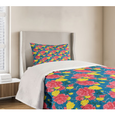 Valentine's Rose Blossoms Bedspread Set