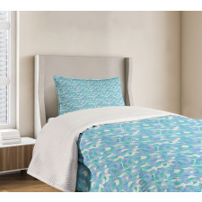 Contemporary Mosaic Motif Bedspread Set