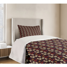 Funky Geometrical Shapes Bedspread Set