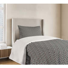 Minimalist Maze with Zigzags Bedspread Set