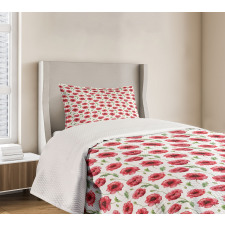 Aquarelle Blossom Ornamental Bedspread Set