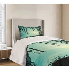 Liana Cave and Sea Bedspread Set