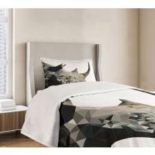 Polygonal Savannah Wildlife Bedspread Set