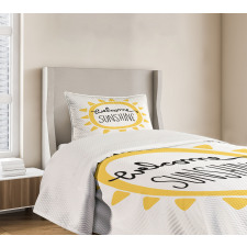 Welcome Sunshine Simplistic Bedspread Set