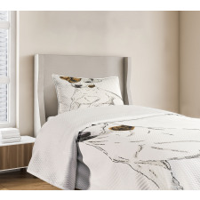 Graphic Puppy Portrait Bedspread Set