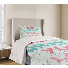 Ice Cream House and Rocket Bedspread Set