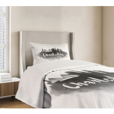 Smoky Style City Skyline Bedspread Set