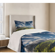 View of the Swiss Alps Bedspread Set