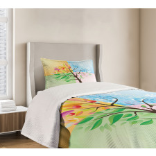 4 Seasons Tree Environment Bedspread Set