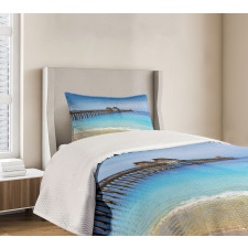 Florida Beach Sunny Day Ocean Bedspread Set