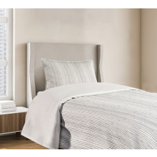 Uneven Stripes with Dots Bedspread Set