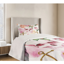 Anchor Roses Peony Art Bedspread Set