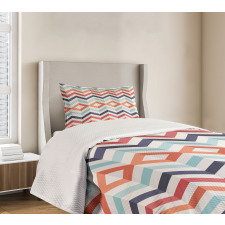 Zigzag Lines Stripes Bedspread Set