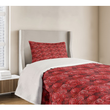 Petals in Warm Color Palette Bedspread Set