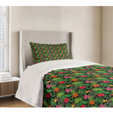 Colorful Summer Foliage Bedspread Set