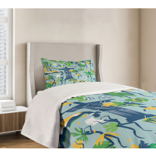 Theme of Brazil Cultural Bedspread Set