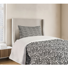 Monochrome Tiger Skin Bedspread Set