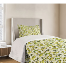 Sombrero Hat Cactus Bottle Bedspread Set