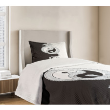 Dragon with Yin Yang Bedspread Set