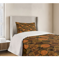 Dotwork Rounds and Citrus Bedspread Set