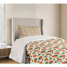 Mandarin and Polka Dots Bedspread Set