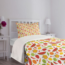 Delicious Pattern in Cartoon Bedspread Set