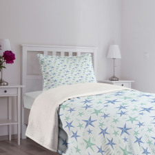 Nautical Theme Starfish Bedspread Set