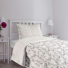 Rabbit Engraving Art Bedspread Set