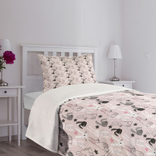 Bunnies Doodle Bedspread Set