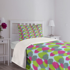 Tropic Plant Botany Leaves Bedspread Set