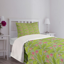 Turmeric Flower Blossom Bedspread Set